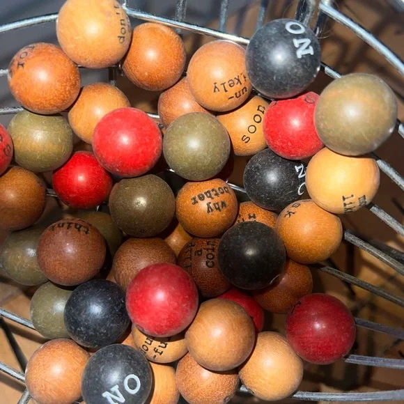 Pottery Barn Metal Bingo Cage with Wooden Handle - Picture 4 of 5